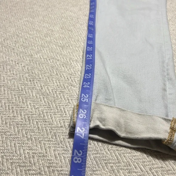 Naked & Famous Denim Light Wash Women's Cropped cuffed Jeans.  Size 29 - Picture 8 of 11